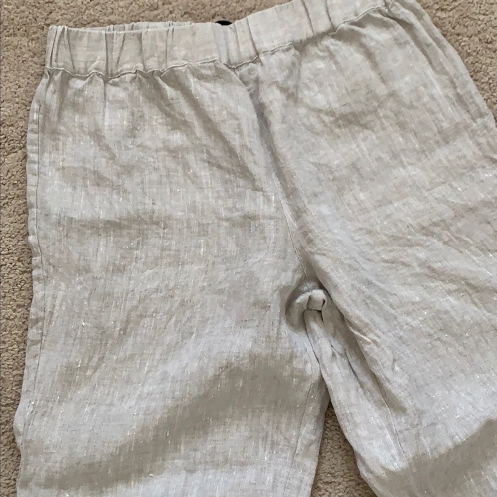 SOLD Jenni Kayne 100% Linen Trouser Pants M - Picture 3 of 7